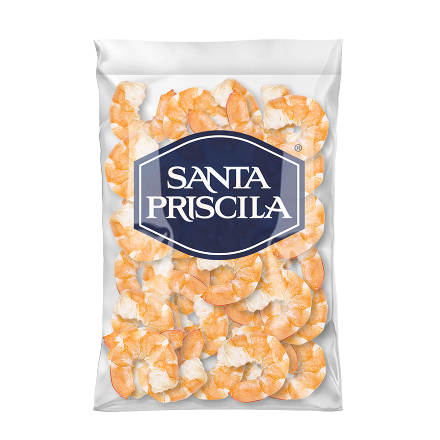 Santa Priscila - Colas de Camaron Precocido Pelado y Desvenado Talla 31-35