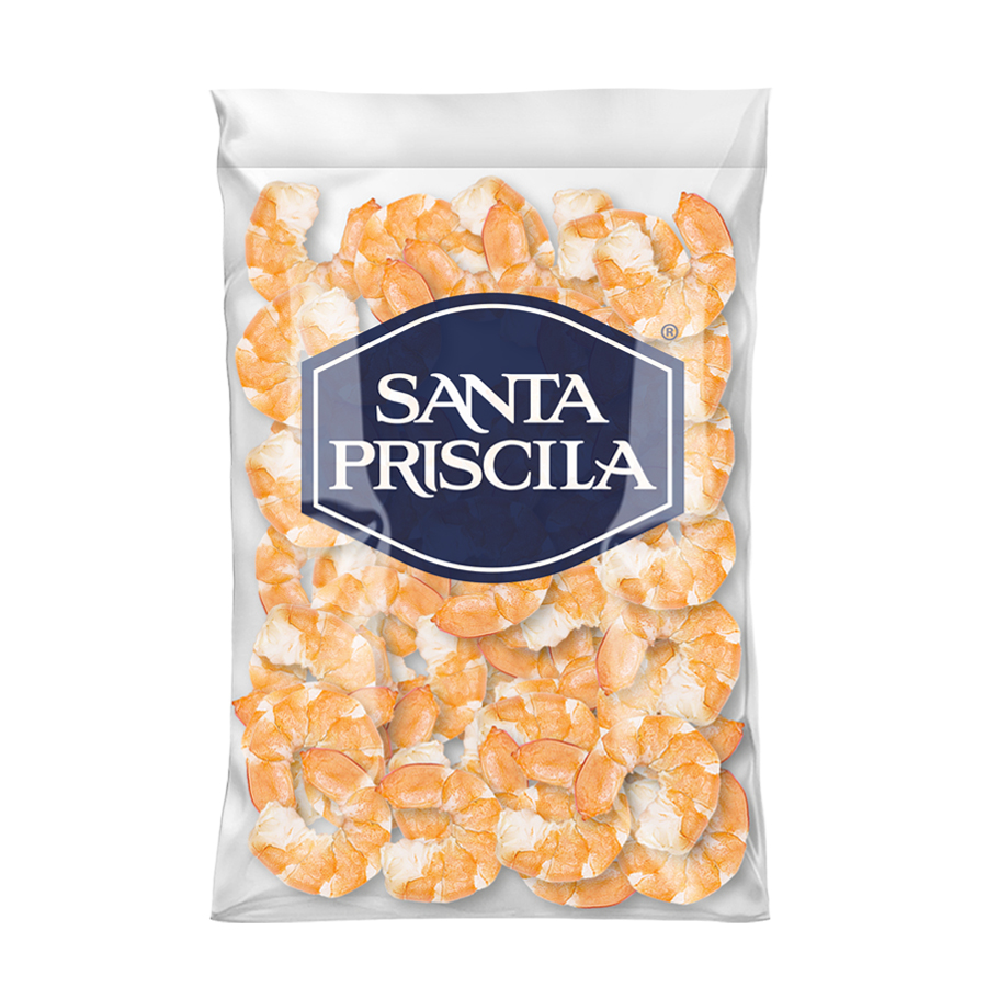Santa Priscila - Colas de Camaron Precocido Pelado y Desvenado Talla 36-40